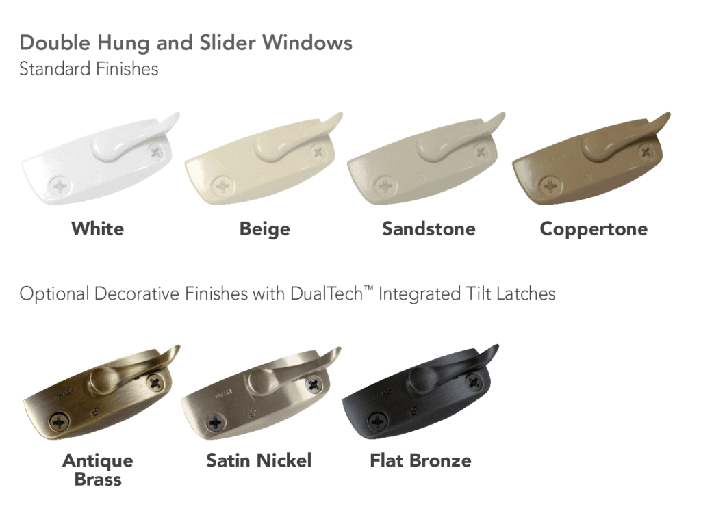 Double Hung Window Latch Colors