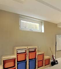 Hopper window in basement