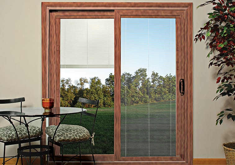 Wood Frame Sliding Glass Patio Door